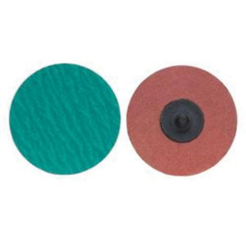 Quick-Change Cloth Disc, 1" Dia., 50 Grit, Zirconium Duraquip Inc