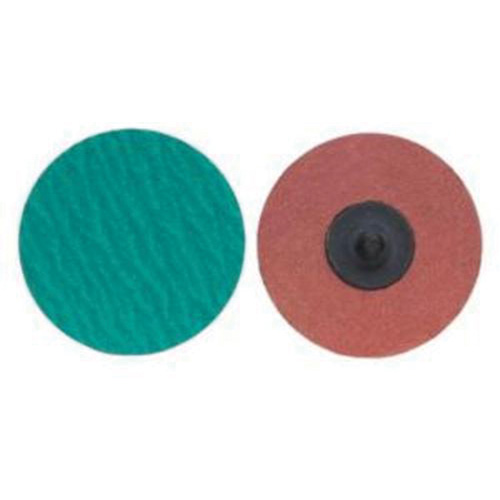 Quick-Change Cloth Disc, 1" Dia., 60 Grit, Zirconium Duraquip Inc