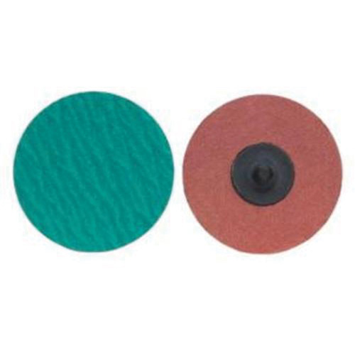 Quick-Change Cloth Disc, 1" Dia., 120 Grit, Zirconium Duraquip Inc