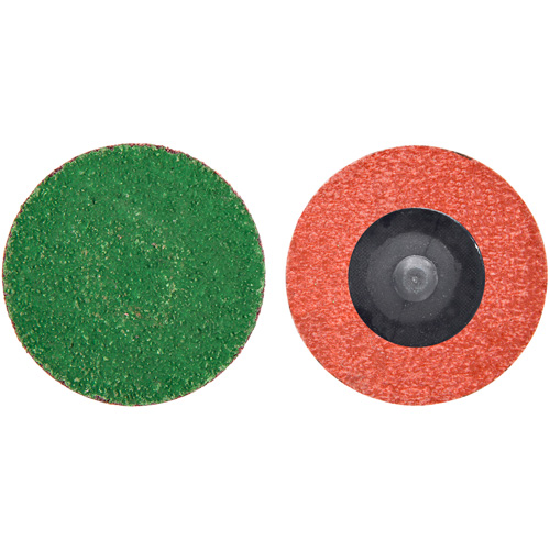Disque de toile &agrave; changement rapide Zirc Plus, 2" dia., Grain 40, Alumine de zirconium Duraquip Inc
