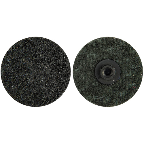 Non-Woven Quick-Change Discs, 2" Dia., Extra Coarse Grit, Aluminum Oxide Duraquip Inc