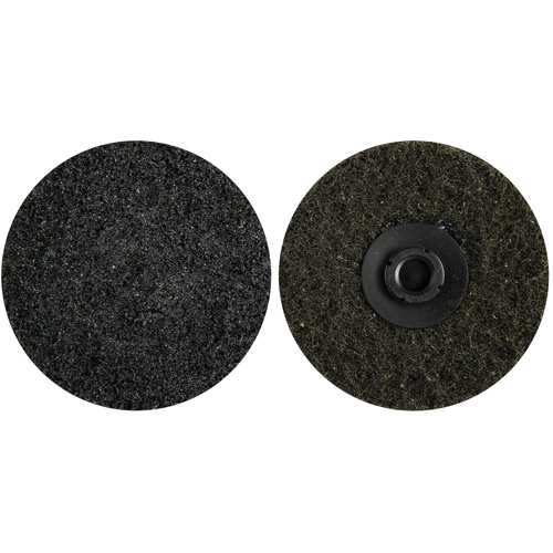 Non-Woven Quick-Change Discs, 3" Dia., Extra Coarse Grit, Aluminum Oxide Duraquip Inc