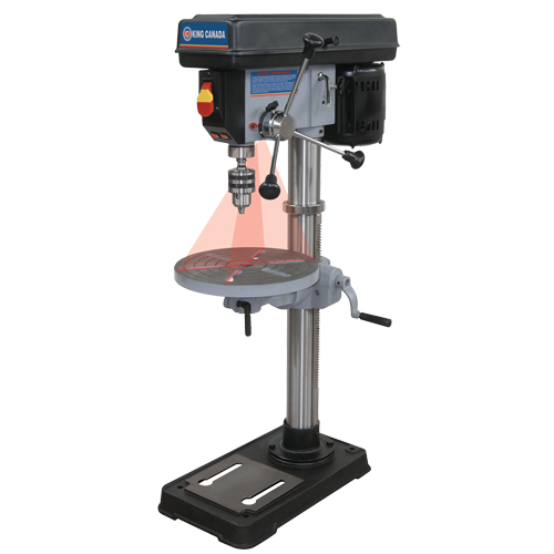 Drill Presses With Laser, 13", 5/8" Chuck, 3670 RPM Duraquip Inc