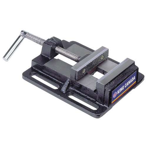 Drill Press Vise, 5" Jaw Width, Bench Mount Base Duraquip Inc