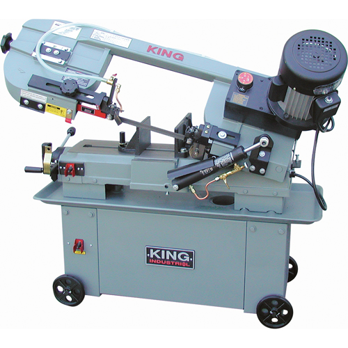 Metal Cutting Band Saws With Geardrive, Horizontal/Vertical, Round 7" and 7" x 12" Rectangular Cutting Capacity Duraquip Inc
