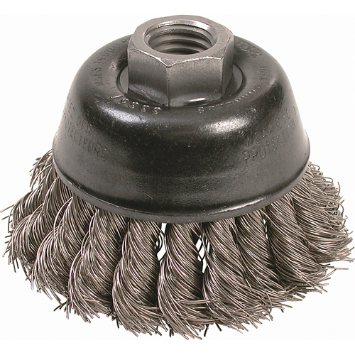 Brosses-boisseau &agrave; fils nou&eacute;s - Petites rectifieuses &agrave; grande vitesse, 2-3/4" dia. x 5/8"-11 arbre Duraquip Inc