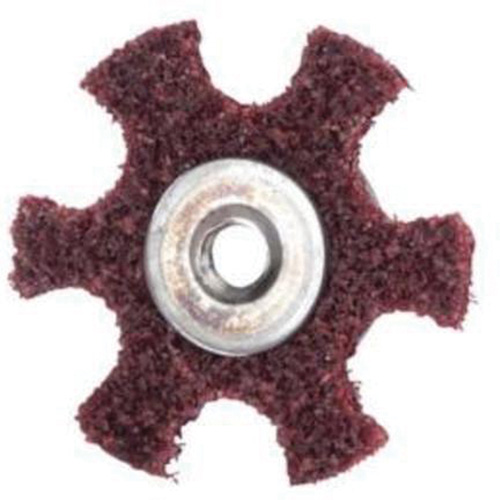 Abrasotex Surface Preparation Star, 3" Dia., Medium Grit, Aluminum Oxide Duraquip Inc