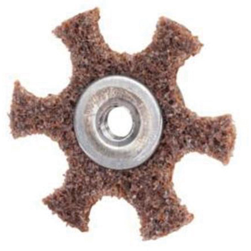 Disque abrasif en forme d'&eacute;toile pour pr&eacute;paration de surface Abrasotex , 2" dia., Grain Cors&eacute;, Oxyde d'aluminium Duraquip Inc