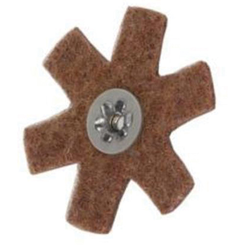Disque abrasif en forme d'&eacute;toile pour pr&eacute;paration de surface Abrasotex , 3" dia., Grain Cors&eacute;, Oxyde d'aluminium Duraquip Inc
