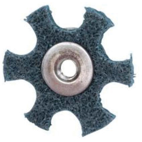Disque abrasif en forme d'&eacute;toile pour pr&eacute;paration de surface Abrasotex , 3" dia., Grain Tr&egrave;s fin, Oxyde d'aluminium Duraquip Inc