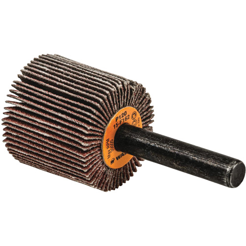 Flap Wheels-Coolcut Flap Wheels, Aluminum Oxide, 120 Grit, 1" x 1" x 1/4" Duraquip Inc