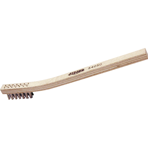 Petites brosse de nettoyage, Acier inoxydable, 3" x 7" rangs de fils, Longueur 7-1/2" Duraquip Inc