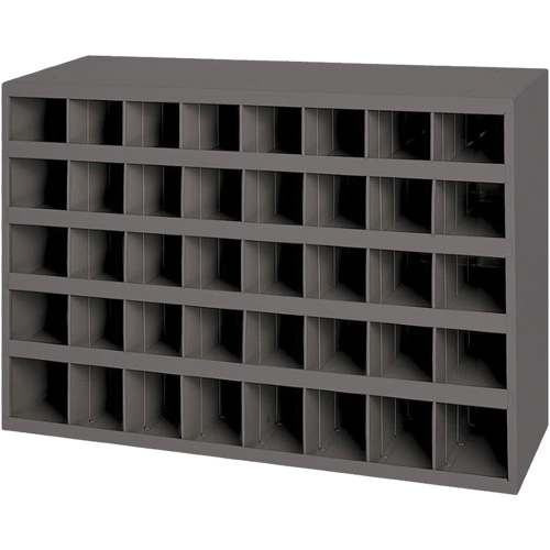 Armoires pour bacs de rangement en acier, 33-3/4" la x 8-1/2" p x 22-1/4" h, Gris Duraquip Inc
