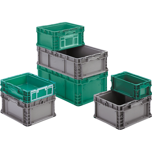 StakPak Plus 4845 System Containers, 7-2/5" W x 12" D x 5" H, Medium Green Duraquip Inc