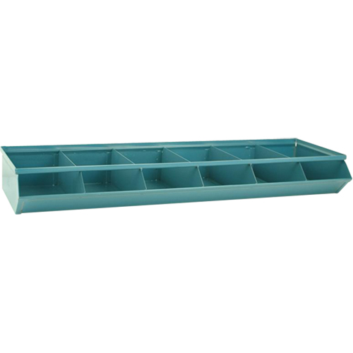 Sectional Bin Units, 100 lbs. Cap., 37" W x 12" D x 4-1/2" H, Blue Duraquip Inc