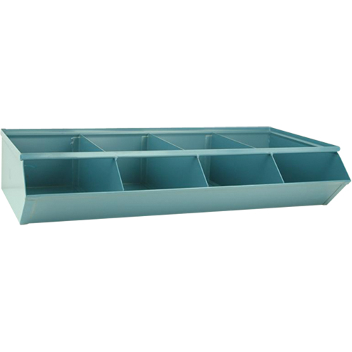Sectional Bin Units, 100 lbs. Cap., 37" W x 18-3/4" D x 7-1/2" H, Blue Duraquip Inc