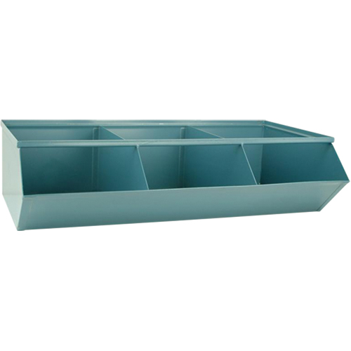 Sectional Bin Units, 100 lbs. Cap., 37" W x 20-1/2" D x 9-1/2" H, Blue Duraquip Inc