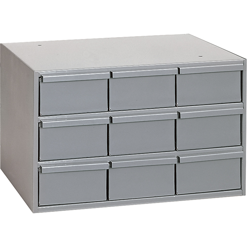 Casiers &agrave; tiroirs industriels, 9 tiroirs, 17-1/4" la x 11-5/8" p x 10-7/8" h, Gris Duraquip Inc