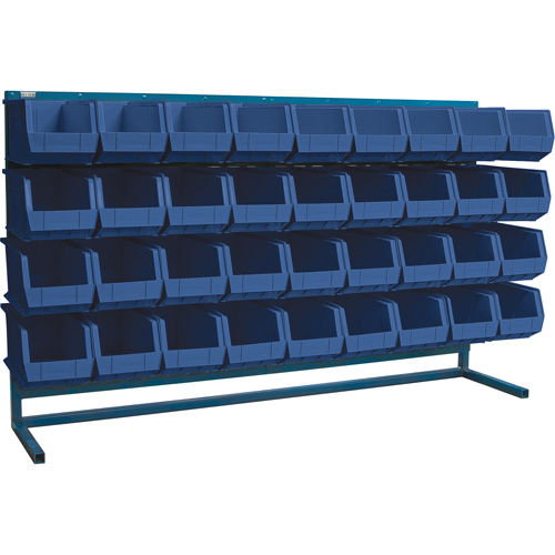 Rayonnage &agrave; persienne avec bacs, 36 bacs, 72" la x 15" p x 40" h Duraquip Inc