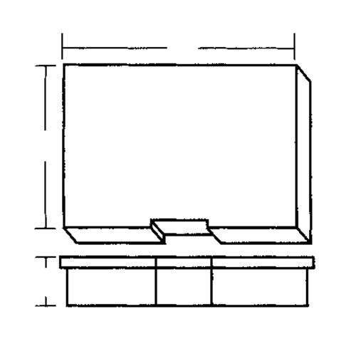 Compartment Case, Plastic, 15-1/2" W x 11-3/4" D x 2-1/2" H, Grey Duraquip Inc