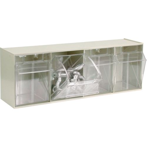 Syst&egrave;me de casiers modulaires Tip-Out, 23-5/8" la x 6-5/8" p x 8-1/8" h, 4 tiroirs Duraquip Inc