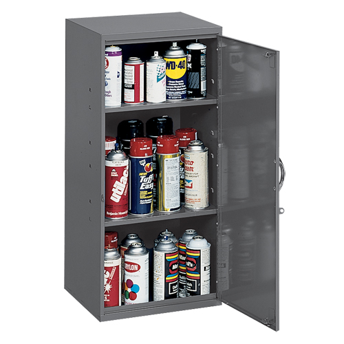 Utility Cabinet, Steel, 2 Shelves, 30" H x 13-3/4" W x 12-3/4" D, Grey Duraquip Inc