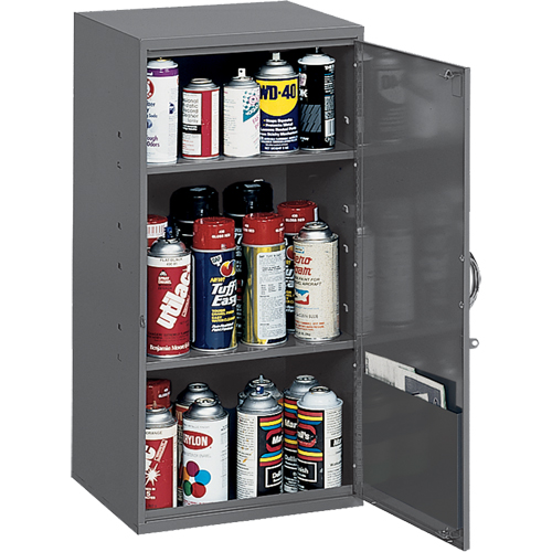 Armoires utilitaires, Acier, 2 Tablettes, 32-3/4" h x 19-7/8" la x 14-1/4" P, Gris Duraquip Inc