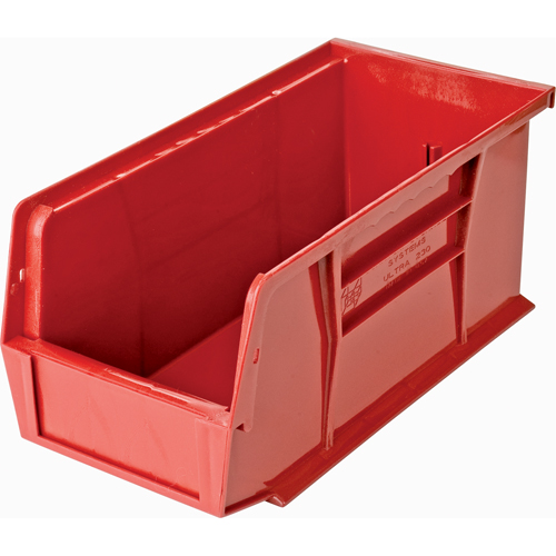 Ultra Stack & Hang Bin, 5-1/2" W x 5" H x 10-7/8" D, Red Duraquip Inc
