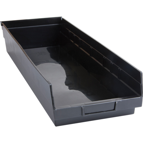 Recycled Shelf Bins, 8-1/8" W x 23-5/8" D x 4" H, 50 lbs. Capacity Duraquip Inc