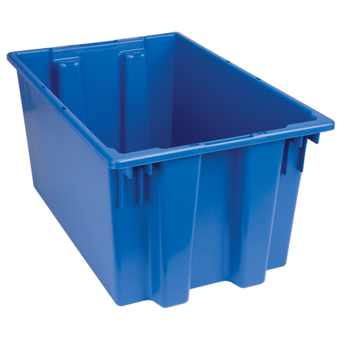 Stack & Nest Totes, 12" x 23.5" x 15.5", Blue Duraquip Inc