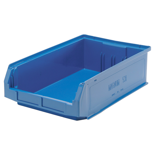 Giant Stacking Containers, 12.375" W x 19.75" D x 5.875" H, Blue Duraquip Inc