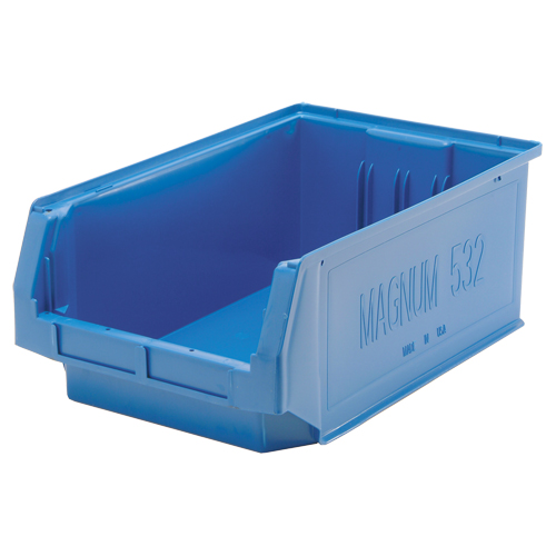 Giant Stacking Containers, 12.375" W x 19.75" D x 7.875" H, Blue Duraquip Inc
