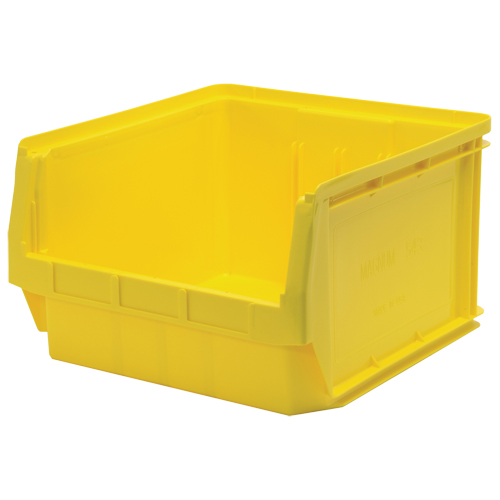Giant Stacking Containers, 18.375" W x 19.75" D x 11.875" H, Yellow Duraquip Inc
