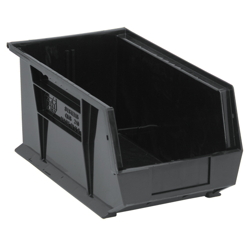 Bacs ultra empilable & suspendable, 8-1/4" la, 7" h x 14-3/4" p, Noir Duraquip Inc
