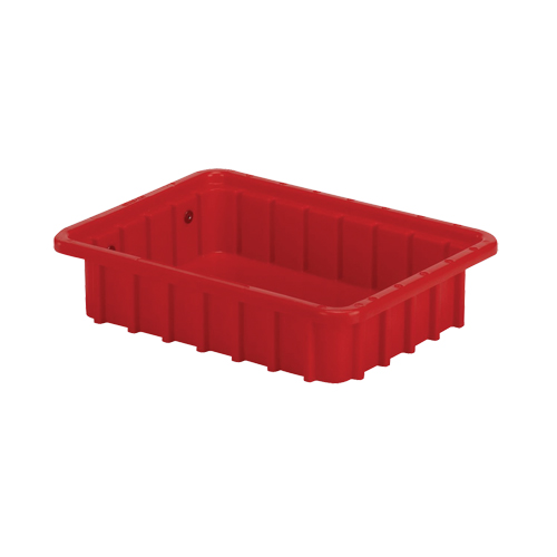 Contenants Divider Box, Poly&eacute;thyl&egrave;ne, 10,8" la x 8,3" p x 2,5" h, Rouge Duraquip Inc