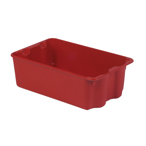 Polylewton Stack-N-Nest&reg; Containers, 7.9" x 24" x 14.1", Red Duraquip Inc