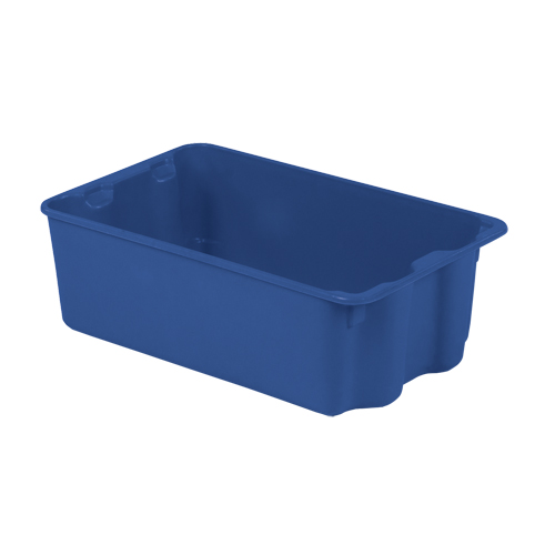 Polylewton Stack-N-Nest&reg; Containers, 7.9" x 24" x 14.1", Blue Duraquip Inc