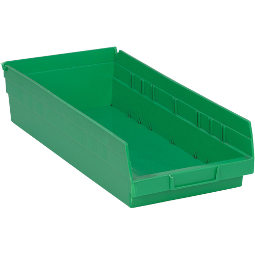 Bacs pour tablette, 8-1/8" la x 4" H x 17-7/8" p, Vert, Capacit&eacute; 40 lb Duraquip Inc