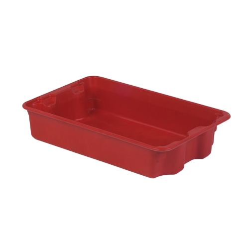 Contenants Stack-N-Nest de Plexton, 14,8" la x 24,3" p x 5,1" h, Rouge Duraquip Inc