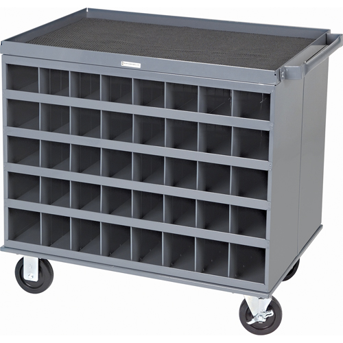 Postes/chariots de travail robustes &agrave; 2 c&ocirc;t&eacute;s, 1000 lb Capacit&eacute;, 34" x la, 32" x ha, 24" p, Enti&egrave;rement soud&eacute; Duraquip Inc