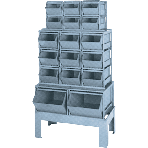 Pre-Engineered Bin Combination, 1000 lbs. Cap., 33-1/2" W x 19 1/2" D x 54-1/4" H, Blue Duraquip Inc