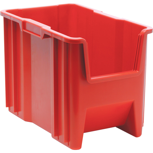 Contenants &agrave; empiler g&eacute;ants, 10,875" la x 17,5" p x 12,5" h, Rouge Duraquip Inc