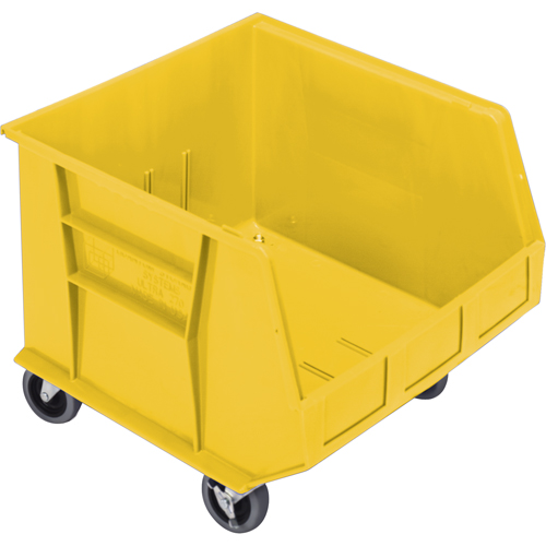 Bac mobile, 14" ha x 16-1/2" la x 18" p, Capacit&eacute; de 75 lb, Jaune Duraquip Inc