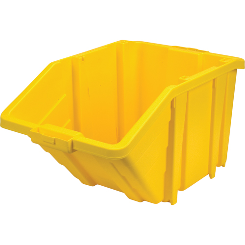 Bac g&eacute;ant en plastique, 15-1/2" la x 13" H x 25" p, Jaune, Capacit&eacute; 200 lb Duraquip Inc