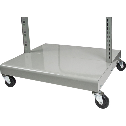 Servante mobile de bacs &agrave; plateaux inclinables - chariot seulement, &agrave; deux c&ocirc;t&eacute;s, 26-1/4" la x 22" p x 57-1/2" h Duraquip Inc