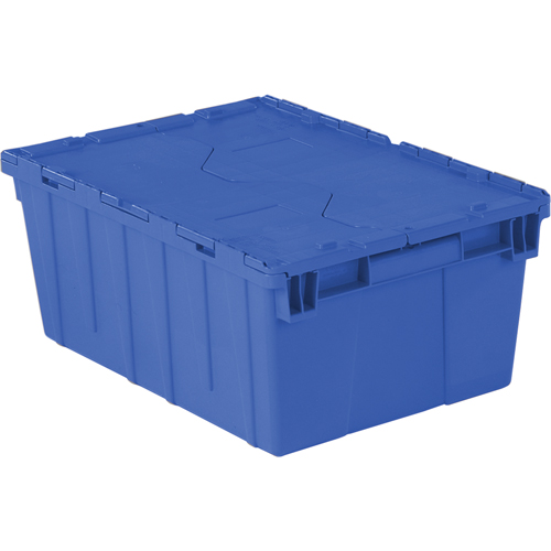 Contenants de distribution Flipak en plastique poly&eacute;thyl&egrave;ne (PE), 21,9" x 15,2" x 9,3", Bleu Duraquip Inc