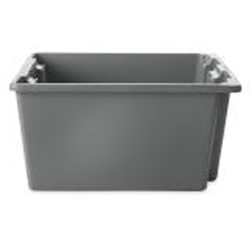 Caisse-palette empilable et emboîtable, 10" x 15,5" x 19,5", Gris Duraquip Inc