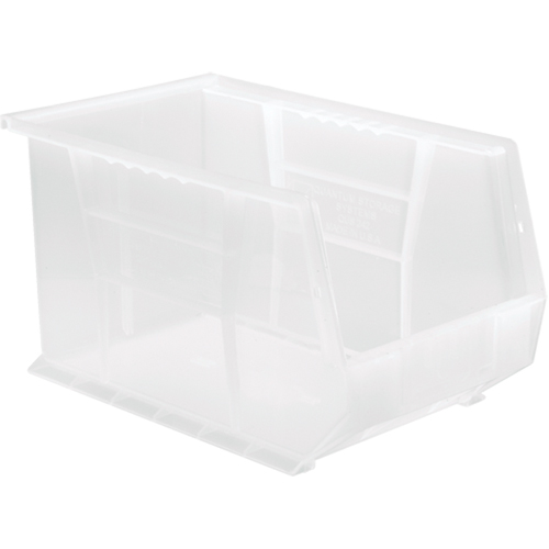 Clear-View Ultra Stack & Hang Bin, 8-1/4" W x 8" H x 13-5/8" D, Clear Duraquip Inc