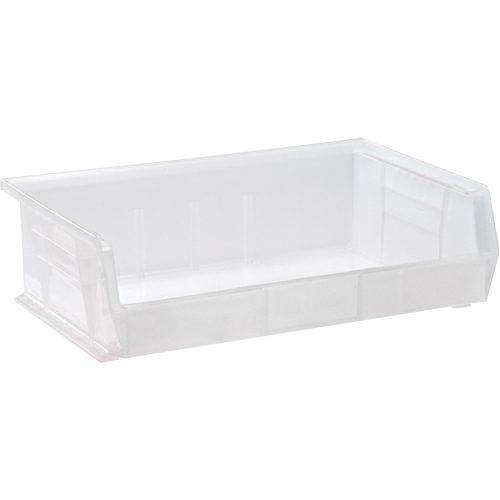 Clear-View Ultra Stack & Hang Bin, 16-1/2" W x 5" H x 10-7/8" D, Clear Duraquip Inc