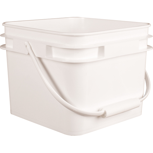 Square Pail, Plastic, 2.1 gal. Duraquip Inc